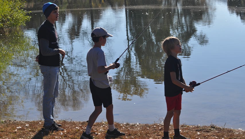 Asher Wild fishing with Trailmen