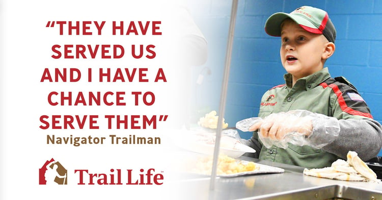 Operation Walk Worthy: Troop KY-5812 Serve Thanksgiving Dinner to 100 Vets